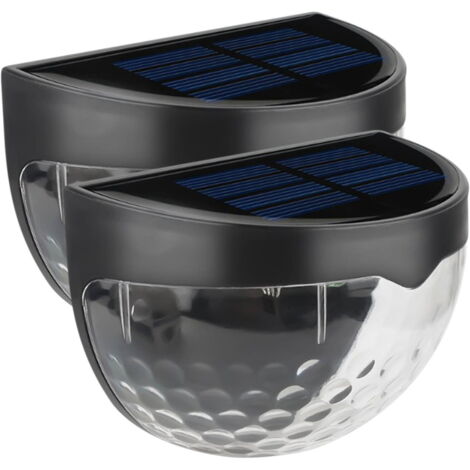 Lot De 2 Lampes Solaires D'extérieur Pour Poteaux, Terrasse, Clôture, Patio, Jardin, Lampe