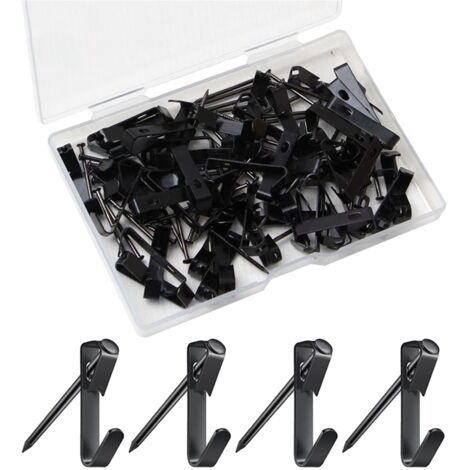 Lot De 150 Crochets Adhésifs HINGTAI - Sans Perçage | Adhésif Fort | Pour Mur, Carrelage, Verre | Multiusage