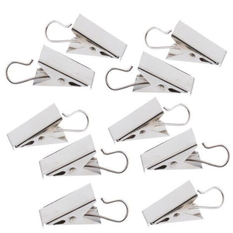 Lot De 6 Pinces à Ressort Pour Toile De Fond Photo - 11,4 Cm, Ouverture 5,3 Cm - Nylon Renforcé, Dents Mobiles - Noir