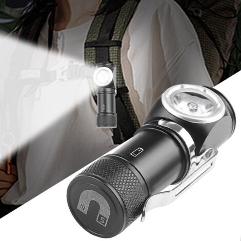 Lampe Torche Rechargeable 8W Avec Power Bank - Éclairage Puissant, étanche IP66, Autonomie 3 à 5h - Idéale Camping, Voiture, Urgence