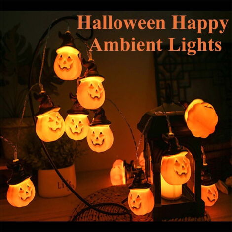 Lot de 2 Lanterne citrouille d'halloween, accessoires de décoration d'ambiance, bougie Lot de 2 Lanterne citrouille d'halloween, accessoires de décoration d'ambiance, bougie