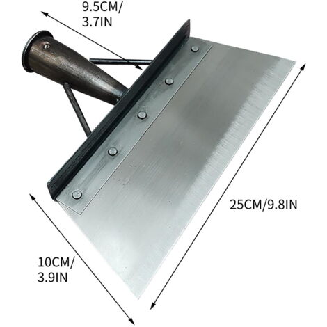 Pelle De Nettoyage De Jardin (137 Cm), Pelle De Nettoyage Multifonction Avec Poignée Réglable, Pelle Plate En Acier Robuste Pour Nettoyer Les Mauvaises Herbes Et La Mousse, Pelle Extérieure Pour Patio