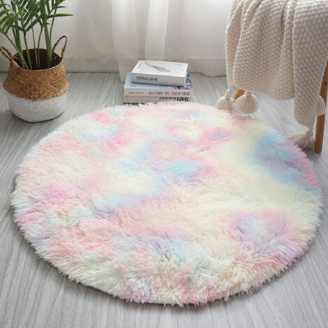 Tapis Lavable Junior 52063.801 Arc-en-ciel, Nuages Pour Les Enfants Antiderapant Gr 120x170 Cm