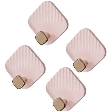 Lot De 4 Crochets Muraux Bois Rond – Supports Chapeaux, Écharpes, Serviettes – Style Naturel Scandinave