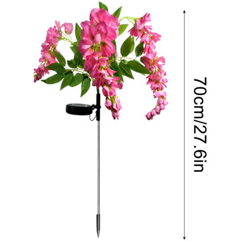 Lampe De Jardin Solaire Papillon - WILM3508 - Bleu - Éclairage