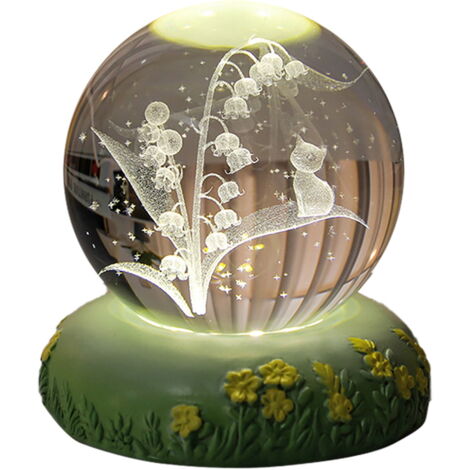 Boule En Verre Pour Photo 60mm - Navaris - Support Inclus