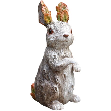 DIYDEC Lot De 42 Mini Figurines Résine Lapin De Pâques - Décorations Miniatures Pour Jardin, Fête Et Cadeaux