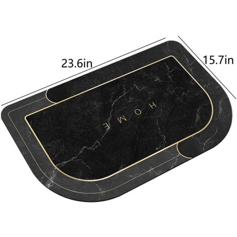 DEXI Tapis De Bain Antidérapant 40 X 60 Cm, Super Absorbant, Sèche Rapide, Ultra Mince, Facile à