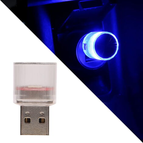 Kit De 6 LED USB Colorées Pour Voiture - Éclairage Intérieur Universel 5V