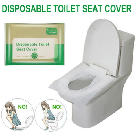 Housse de Siège de Toilette 2 Pièces Accessoires Absorbant l'Humidité et Respirants, Doux et Confortables (Gris, Vert