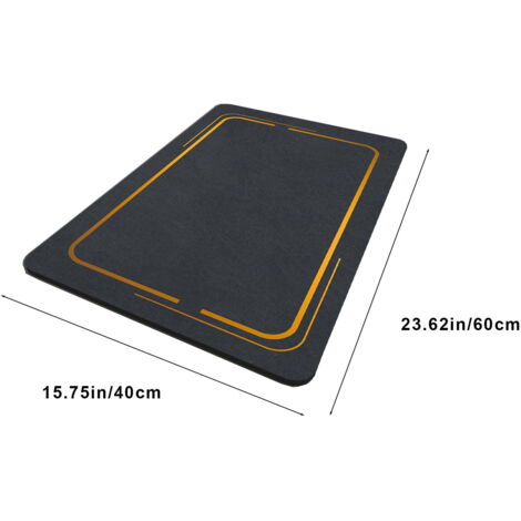 Accessoire Robot Aspirateur Universel Tapis Absorbant Antidérapant Pour Robot Aspirateur - 42x42 Cm, Caoutchouc, Universel