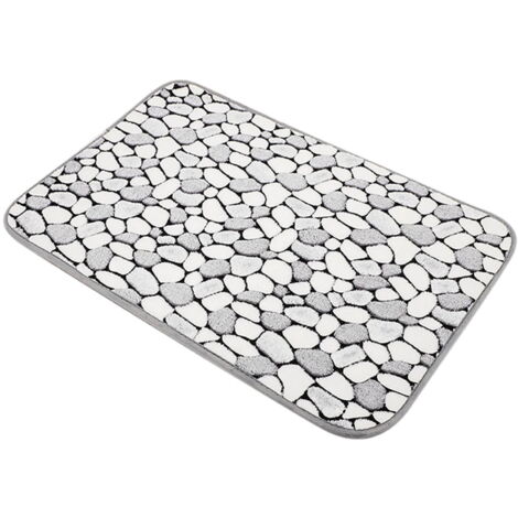 Tapis De Bain Absorbant Halloween - 40x60 Cm, Dessous Anti-Dérapant TPR, Lavable En Machine (Citrouille)