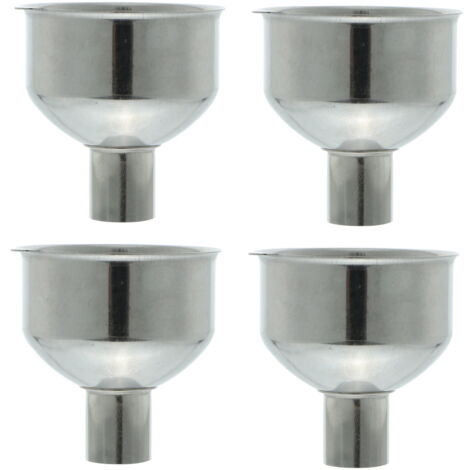 Hinapan Lot De 2 Entonnoirs En Acier Inoxydable – Grand Et Petit – Pour Bocaux, Confiture, Huile, Épices – Poignée Confortable