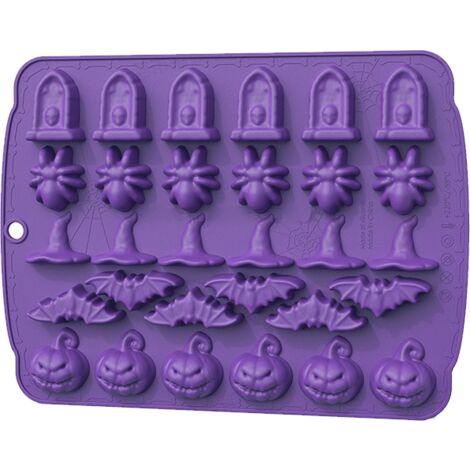 YXHZVON 2 Pièces Moules à Chocolat Halloween Silicone Anti-Adhésif - 36 Cavités