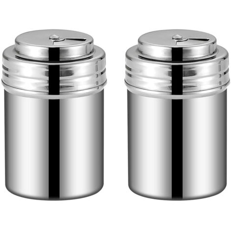 Set De 2 Salière Et Poivrière En Acier Inoxydable - Shaker Portable Avec Marques S/P - Pour Cuisine, Pique-nique