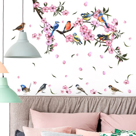 Autocollants Muraux Plantes Et Chats - Décor Amovible Sans Résidu - Grand Format, Facile à Poser - Pour Chambre, Salon, Bureau