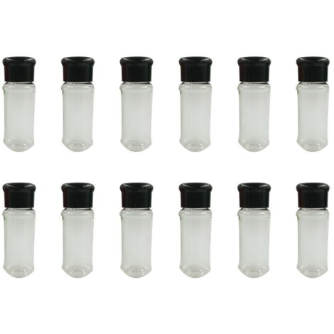 Lot De 2 Bouteilles à Assaisonnement Réutilisables - Salière Et Poivrière En Inox Et Verre, Pour Cuisine, Restaurant, Barbecue - 6