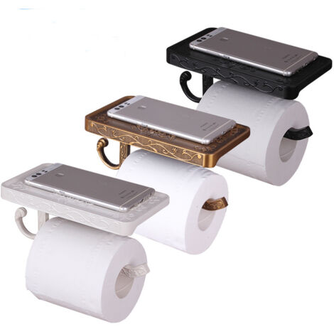 Antikas - Porte-rouleau De Papier Toilette En Fer Forgé