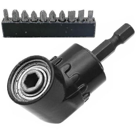 Adaptateur Tournevis 105° Pour Percer Et Visser Dans Les Coins Impossibles - Compatible Hex - 3