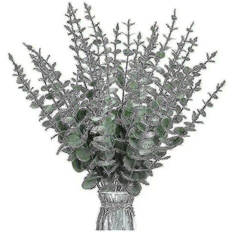 Lot De 200 Feuilles D'eucalyptus Artificielles En Coton - Réutilisable, Pour Décoration De Table Et Mariage