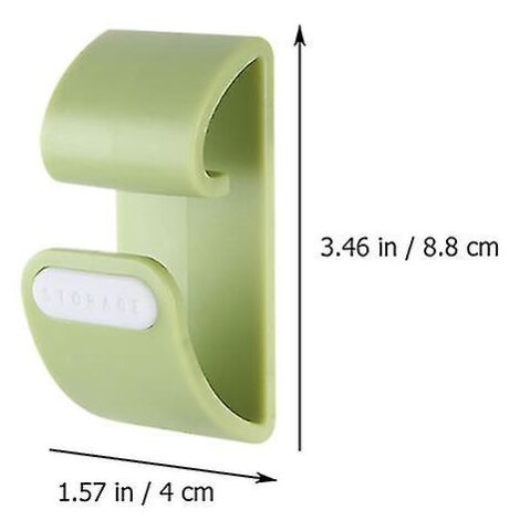 Lot De 4 Crochets Muraux Adhésifs - Double Face - Transparent