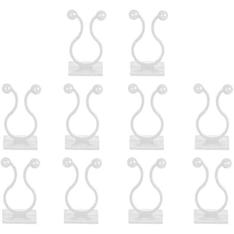 Lot de 24 crochets muraux invisibles en plastique blanc pour cadres photo | Leroy Merlin