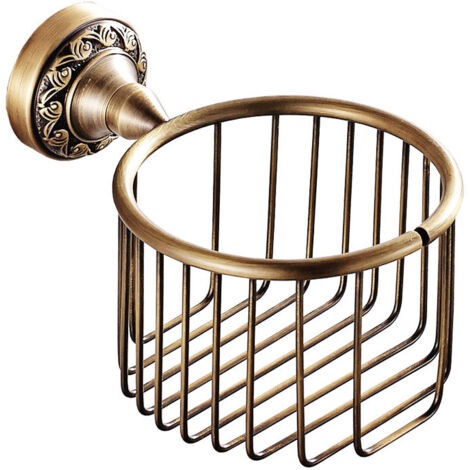 Panier à Essuie-tout En Laiton Antique, Porte-serviettes En Papier Toilette Boite A Essuie Tout Rouleau De Papier 86860949