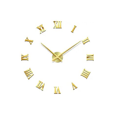Insert d'horloge à quartz couleur or, chiffres arabes, réparation à faire soi-même 65 mm, 80 mm Insert d'horloge à quartz couleur or, chiffres arabes, réparation à faire soi-même 65 mm, 80 mm