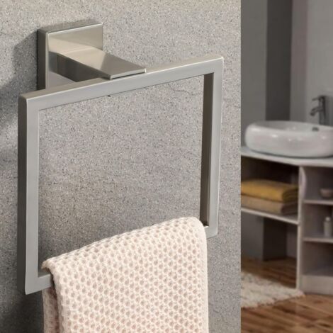 Anneau Porte-Serviettes Mural Biutimarden – Cercle Acier Inox 304 Chrome Poli Luxe Pour Salle De Bain & Cuisine