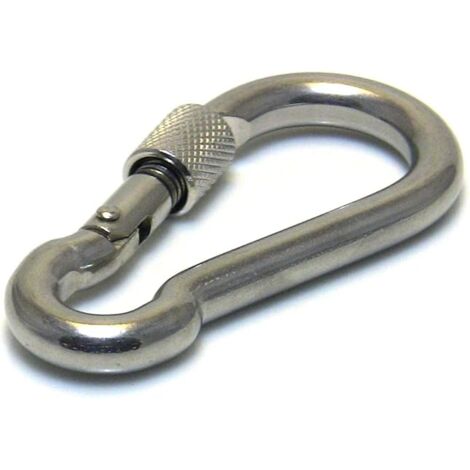 Lot De 10 Mousquetons En Acier Inoxydable 316L - Dimensions 12x6 Mm - Pour Bijoux, Clés, DIY, Référence 455855000