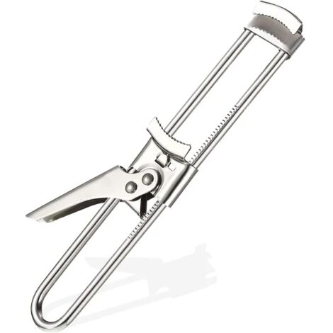 VIFERR Ouvre-bocal Réglable En Acier Inoxydable - Ouvre-bouteille Universel Avec Poignée Confortable - 19,9 Cm