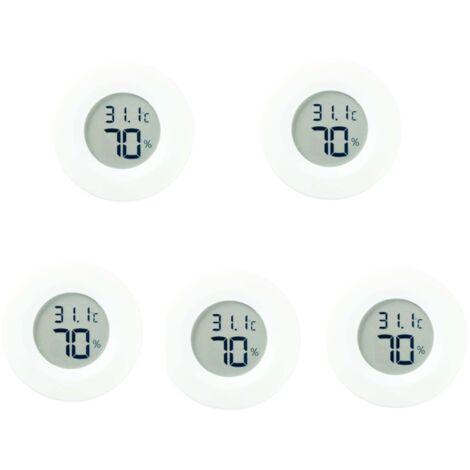 Thermomètre-Hygromètre Numérique Bkinsety (Lot De 6) - Mini Format Pour Intérieur