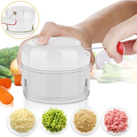 Hachoir Électrique à Ail & Oignon - Multifonction, Sans Fil, Sécurisé - Découpe En 10 Secondes Pour Cuisine Rapide - 5
