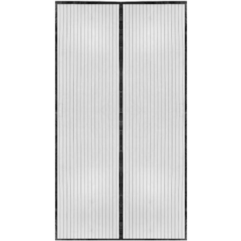Rideau Moustiquaire Magnétique Pour Porte - 210 X 100 Cm - Noir, Installation Sans Outil