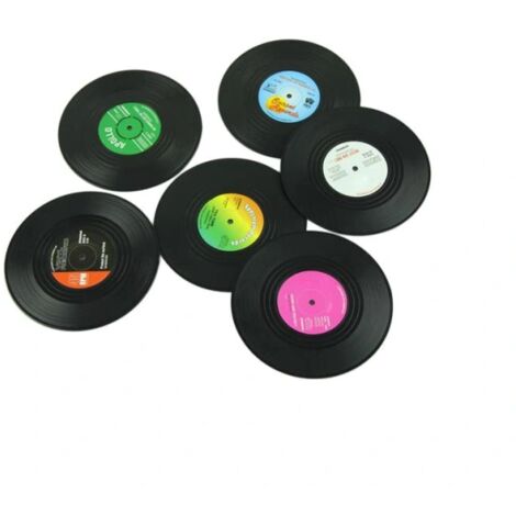 Lot de 6 dessous de verre vinyle Dabba main image 1