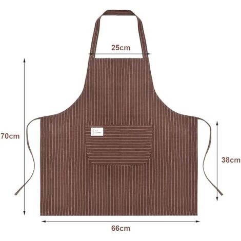 Lot de 2 tabliers de cuisine pour barbecue avec poche pour femme et homme