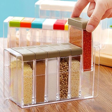 Lot De 6 Petites Boîtes à Condiments En Inox Avec Couvercle Silicone étanche - Portable Pour Sauce Soja, Vinaigre, Huile - Idéal Pique-nique, Lunch, Voyage