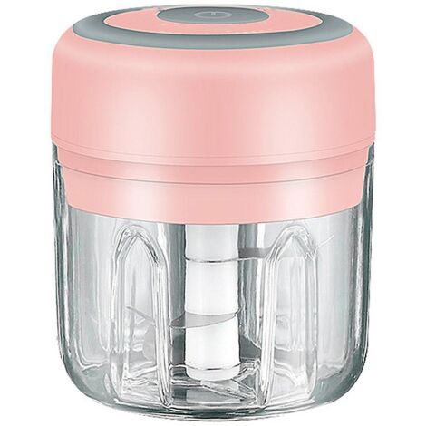 Hachoir électrique Behone 320ml - 6 Lames Inox - USB Rechargeable - Pour Oignons, Légumes, Viande - Multi-usages