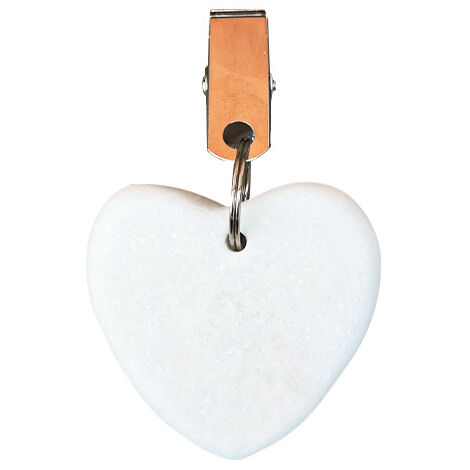 Lot De 6 Poids De Nappe En Marbre - En Forme De Cœur - En Pierre