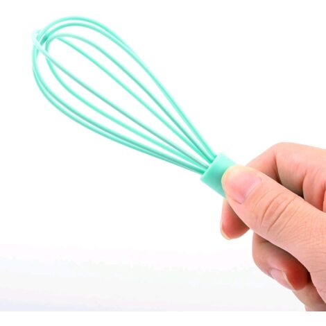 Lot De 2 Fouets En Silicone RICE - 20 Cm, Manche Bois Hêtre, Colorés Et Fun Pour Enfants & Cuisine