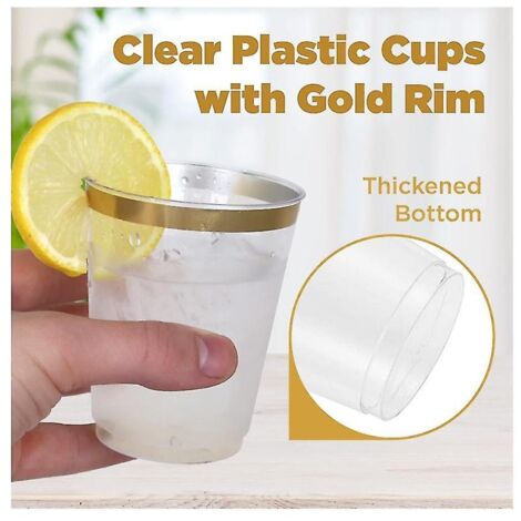Lot De 2 Verres à Vin En Plastique Réutilisables WANDGU - Parfaits Pour Camping, Pique-Niques Et Fêtes