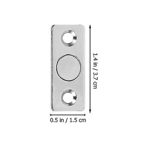 Lot De 2 Butoirs De Porte Magnétiques En Acier Inoxydable Avec Fermeture Douce Pour Porte Murale Robuste Blanc 93698273