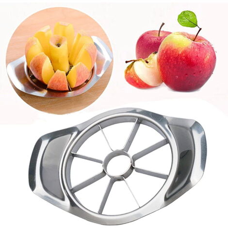 Vide-Pomme Et Coupe-Pomme Rouge En Inox 304 - Lot De 2, Lame Dentelée Ultra-Tranchante