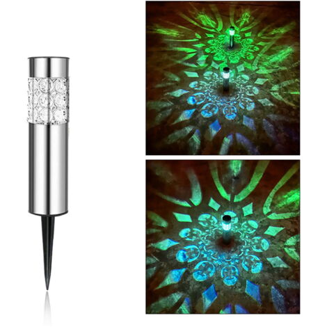 Lampe Solaire Jardin Lune - Boule Verre LED Lumière Fée Décorative Extérieure Étanche