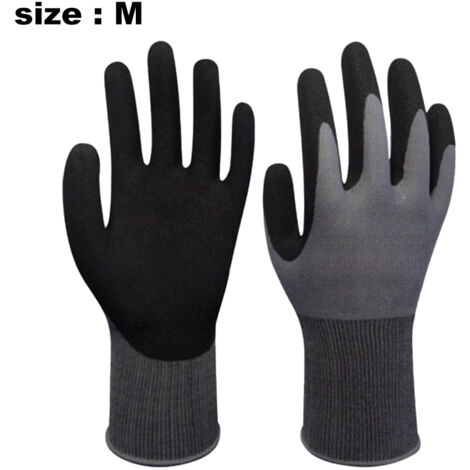 Gants De Jardinage En Cuir Et Toile - Réutilisables, Confortables Pour Le Travail Et La Conduite