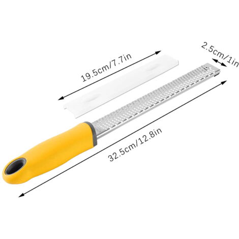 Râpe Multifonction Manuelle En Inox - Pour Fromage, Zestes, Chocolat, Légumes - 30,5 Cm Avec Poignée Ergonomique