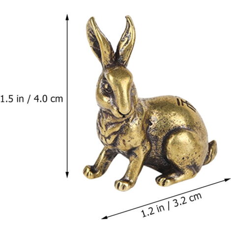 Figurines miniatures ensemble de statues d'animaux conte de fées jardin lapin ornement plante