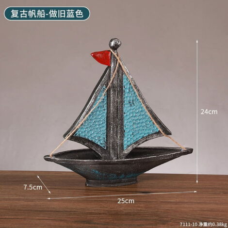 Voilier En Laiton Nickelé 9,5 X 15 Cm Décoration Nautique - NKlaus