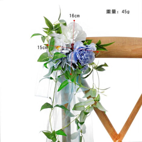SKY-Lot 50 Noeuds De Chaise Organza Baptême Fête Décor Mariage Nuptiale SKY-Lot 50 Noeuds De Chaise Organza Baptême Fête Décor Mariage Nuptiale