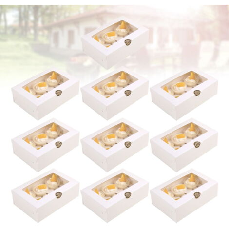 Boîte à Gâteau En Papier Avec Fenêtre Transparente Pour Cupcakes